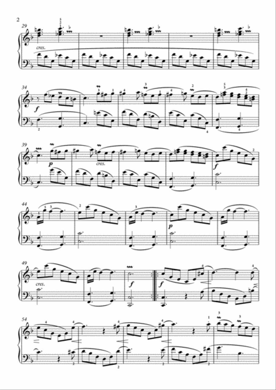 Scarlatti-Sonata in F-Major L.120 K.541(piano) Piano Solo scores gallery preview page 3