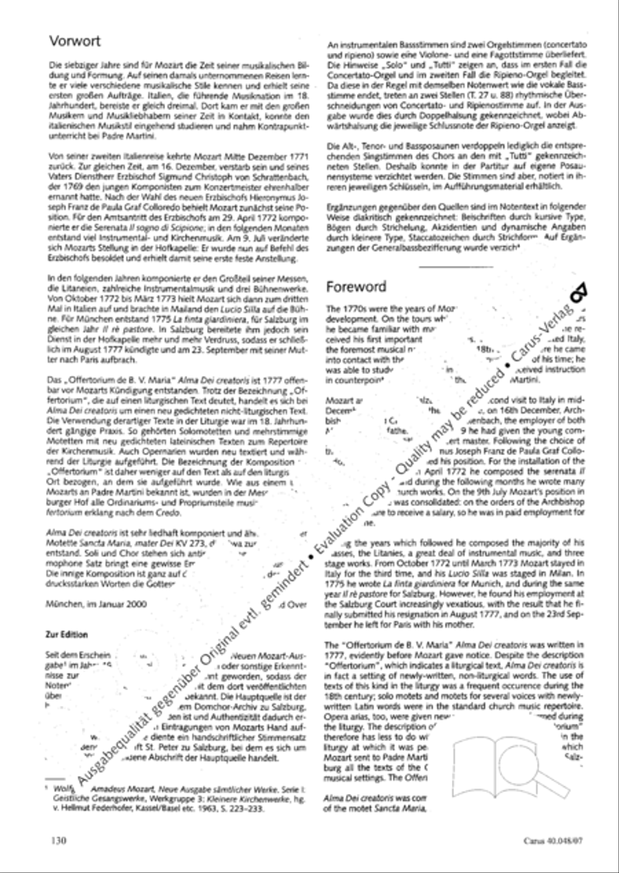 Regina coeli in B-Flat Major, K. 127 4-Part scores gallery preview page 131