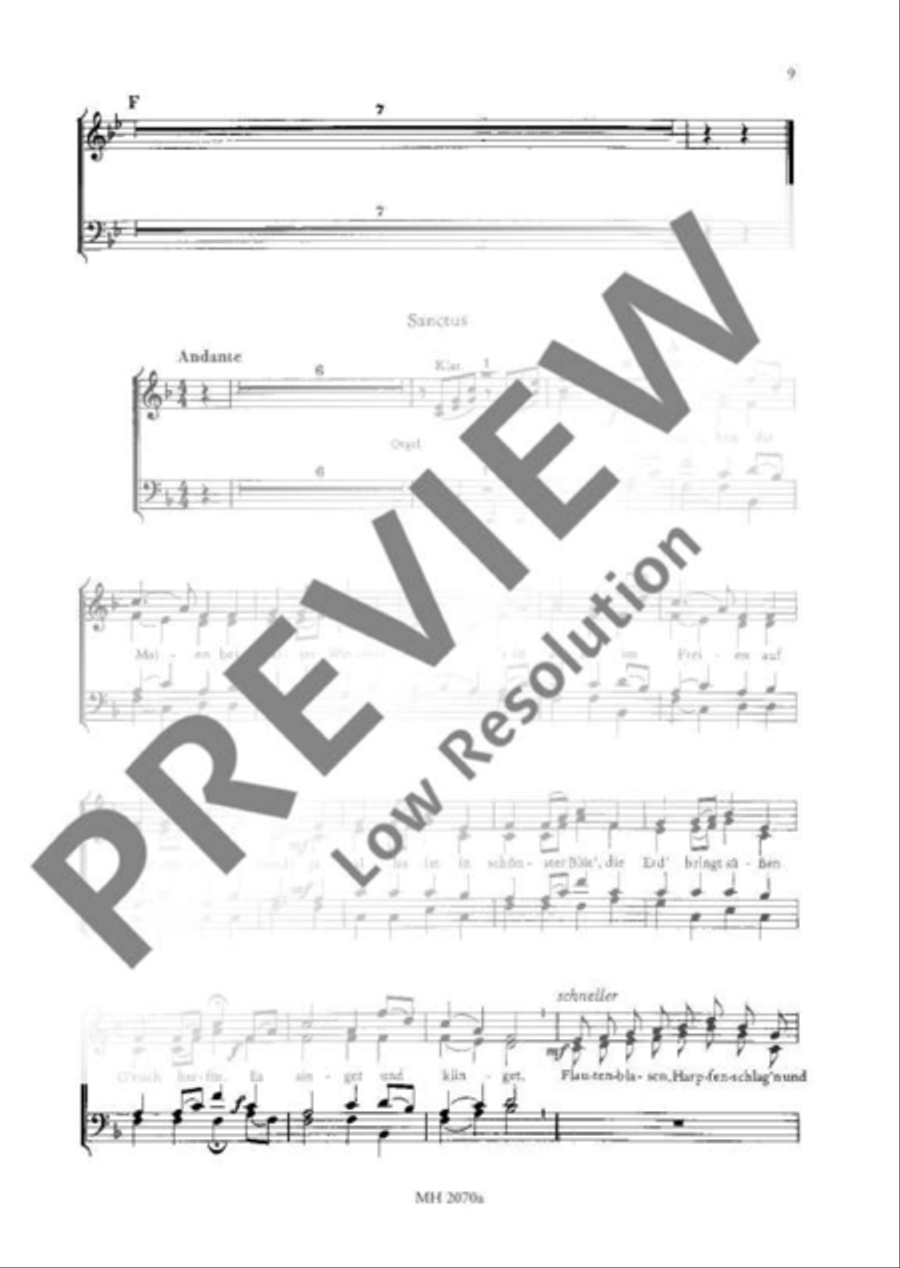 Wössener Weihnachtsmesse Wössener Weihnachtsmesse Mixed Choir scores gallery preview page 10