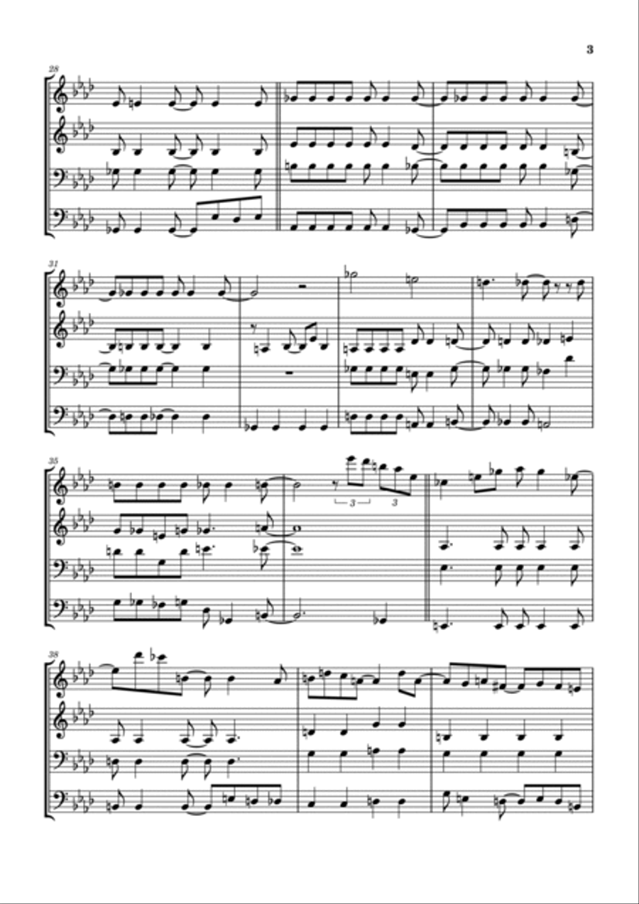 So Long, Frank Lloyd Wright Brass Ensemble scores gallery preview page 4