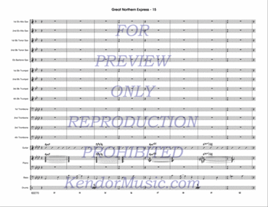 Great Northern Express Jazz Ensemble scores gallery preview page 16