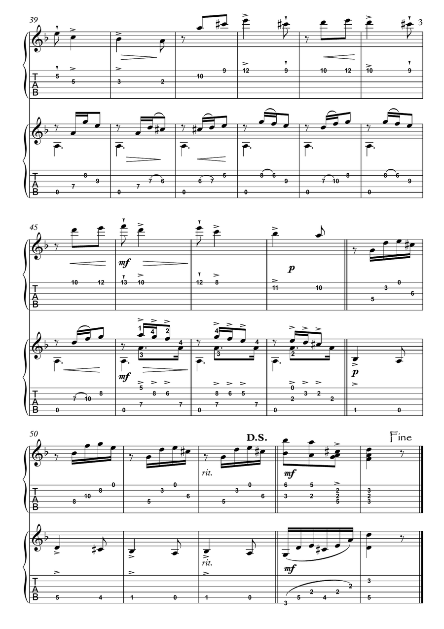 El Vito Guitar duet Guitar Ensemble scores gallery preview page 3