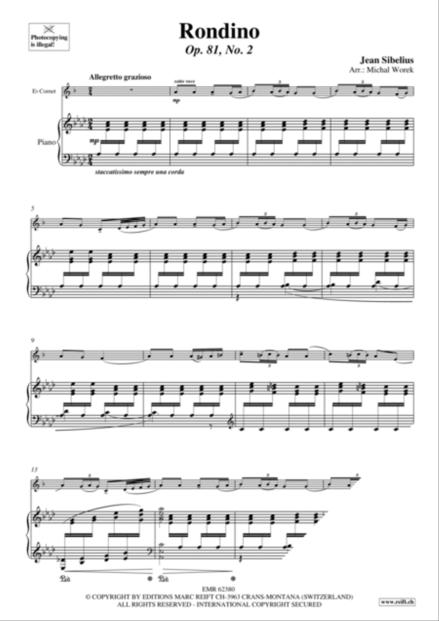 Rondino Cornet scores gallery preview page 3
