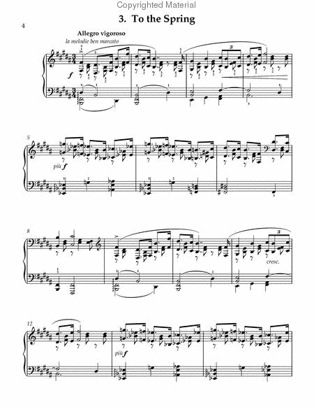 Norseland Sketches, op. 7 Piano Solo - Sheet Music