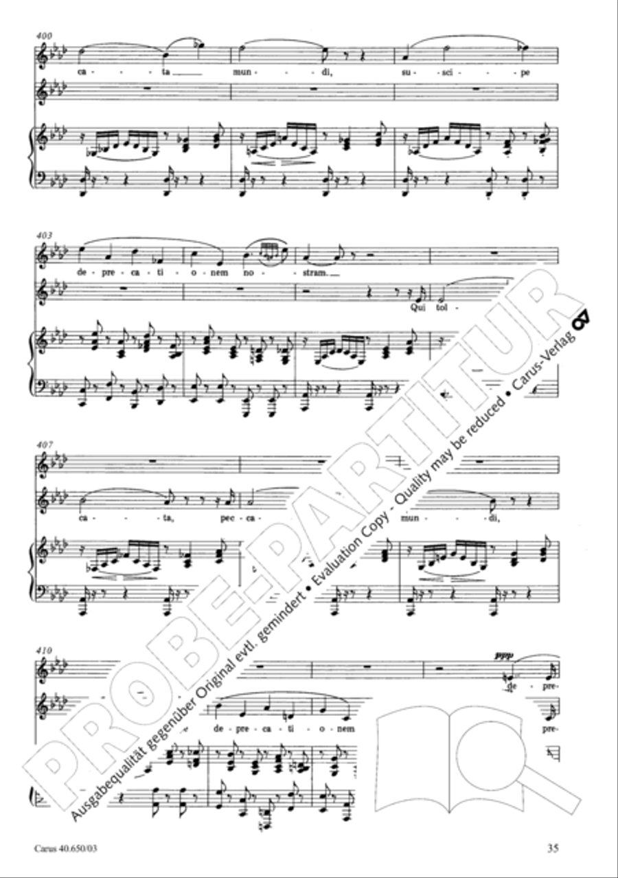 Petite Messe solennelle 4-Part scores gallery preview page 38