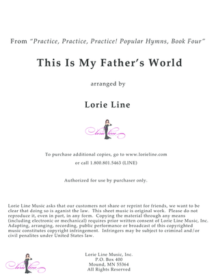Book cover for This Is My Father's World - EASY!