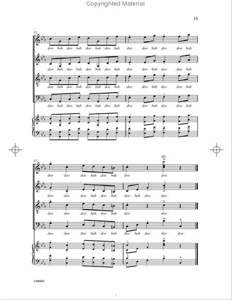 Swingle Song 4-Part scores gallery preview page 4