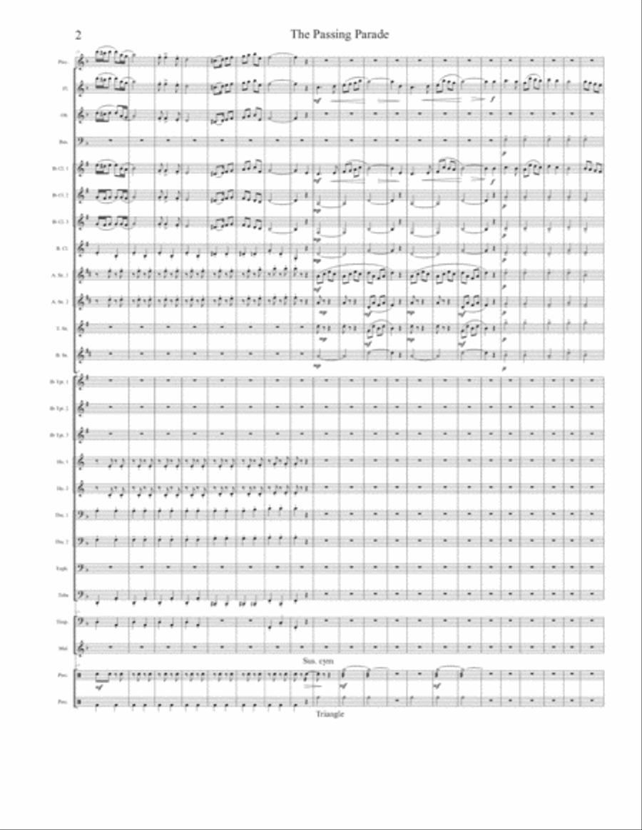 The Passing Parade (Concert March) Concert Band scores gallery preview page 2