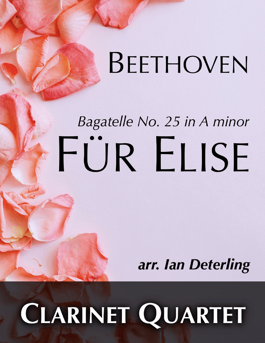 Für Elise (for Clarinet Quartet) Clarinet Quartet scores gallery preview page 1