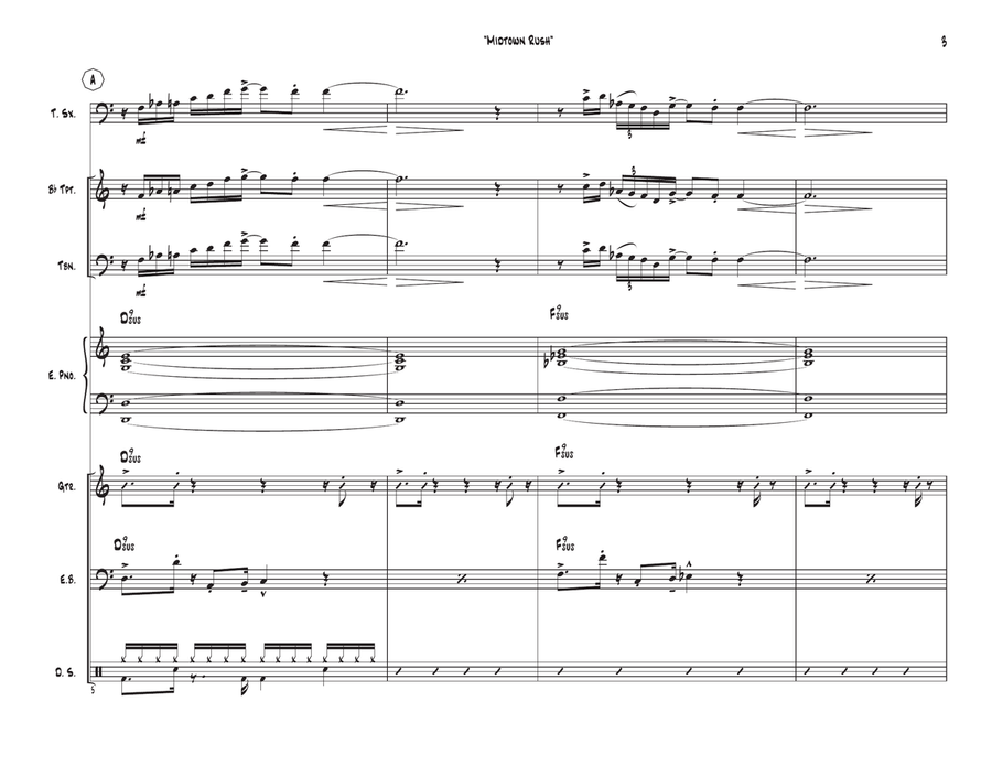 Midtown Rush Jazz Ensemble scores gallery preview page 3