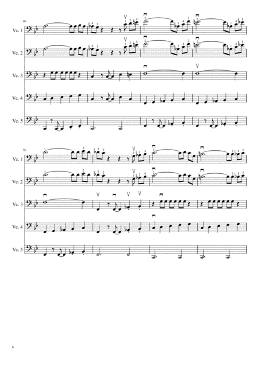 Mission: Impossible Theme from the Paramount Television Series MISSION: IMPOSSIBLE Cello Solo scores gallery preview page 6