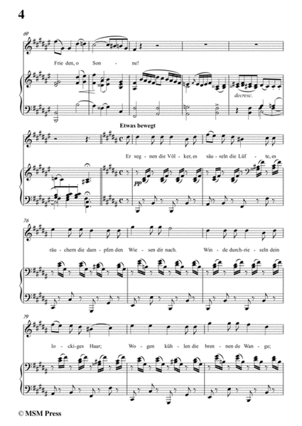 Schubert-An die untergehende Sonne,Op.44,in F sharp Major,for Voice&Piano image number null