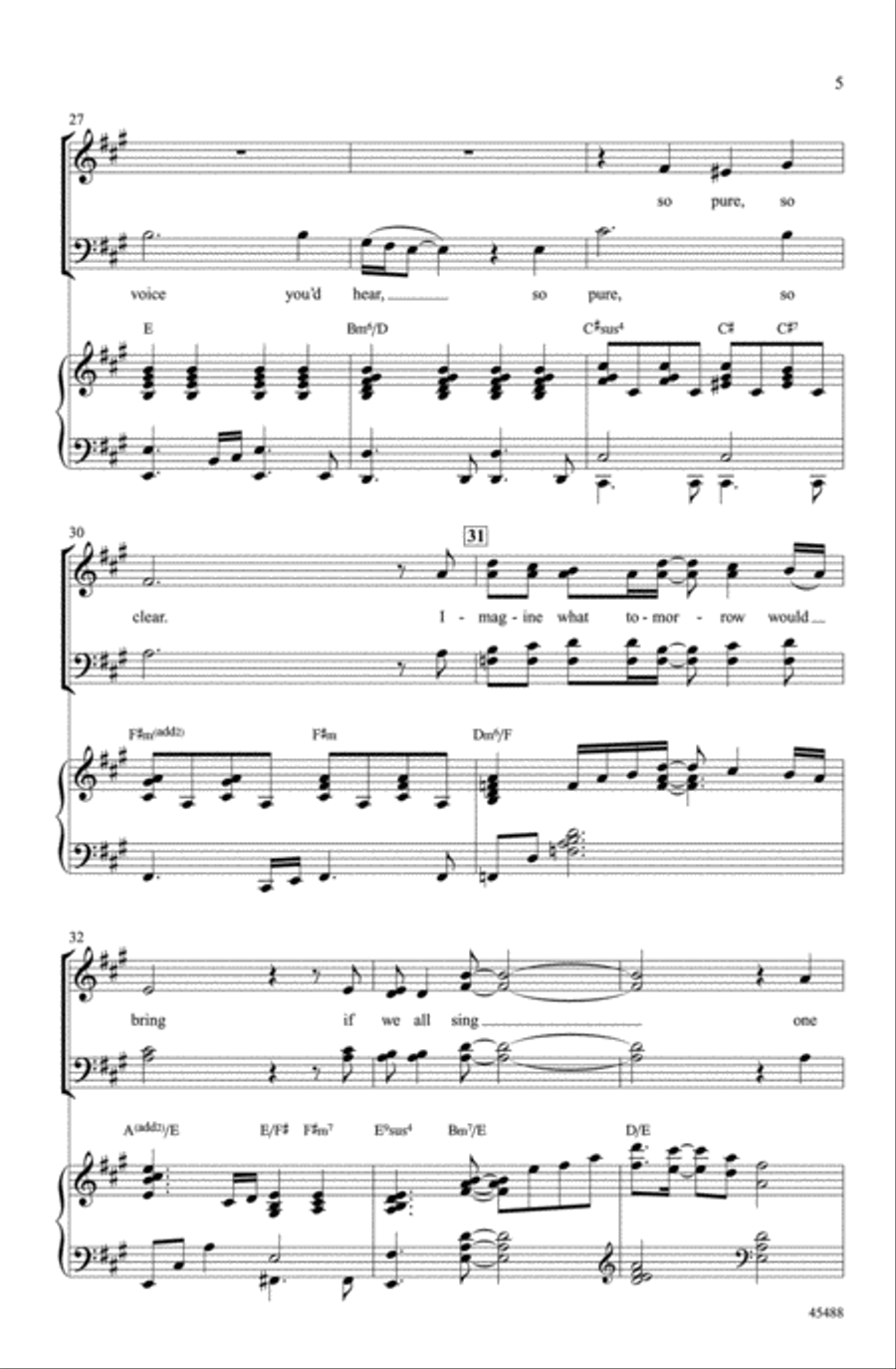 One Song One Song Choir scores gallery preview page 4