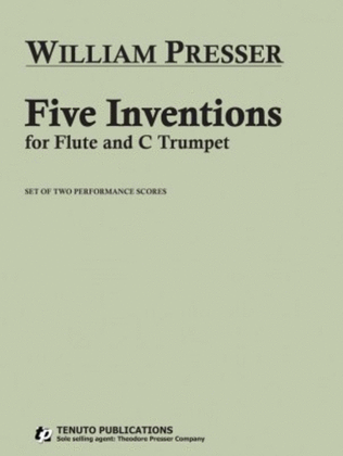 Book cover for Five Inventions for Flute and C Trumpet