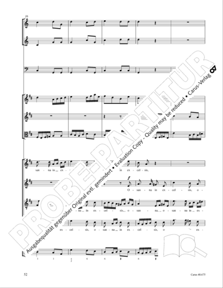 Mass in G Major STB scores gallery preview page 65