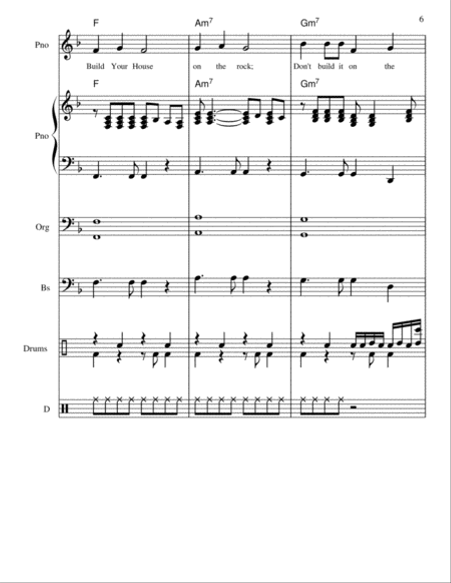 Build Your House (On The Rock) Small Ensemble scores gallery preview page 6