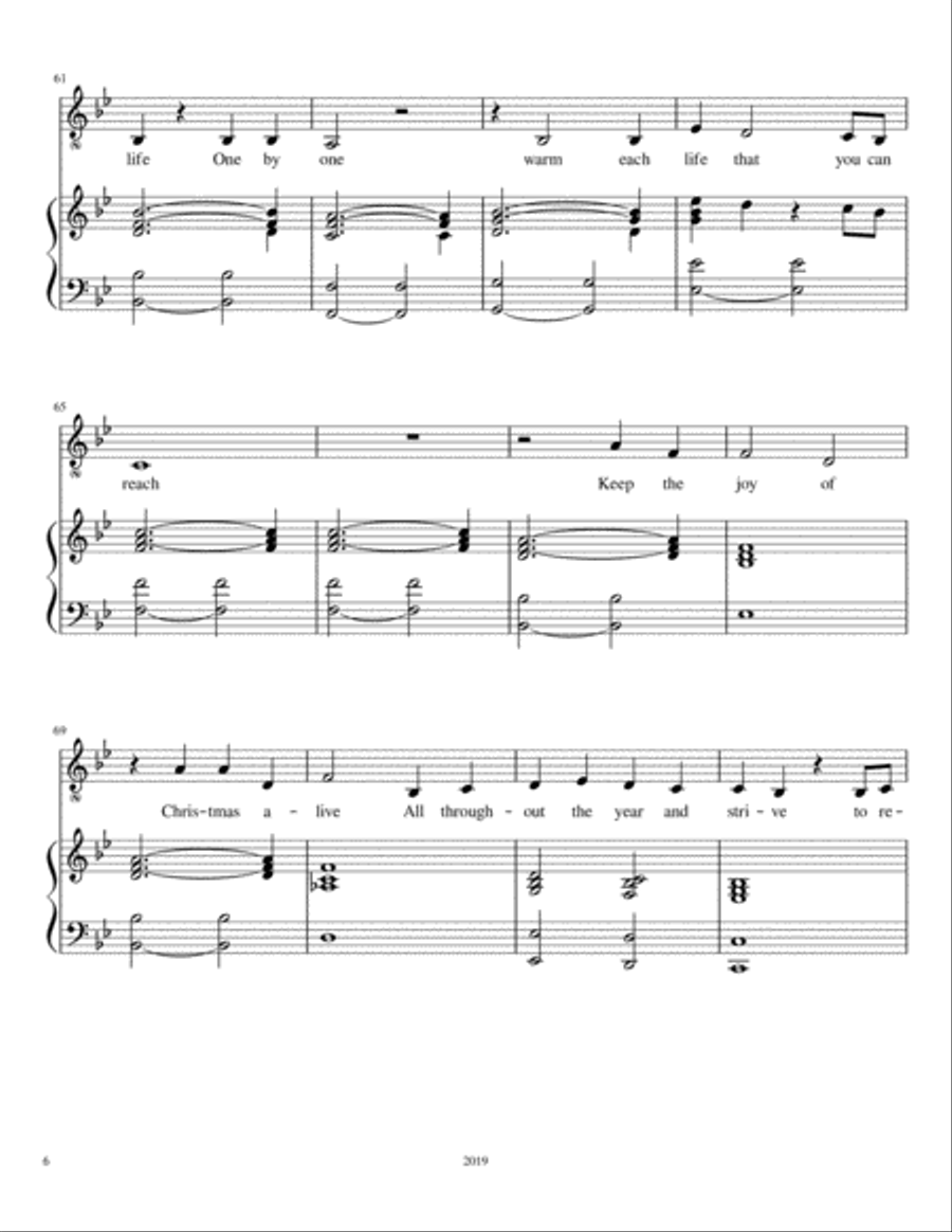 Light The World Voice scores gallery preview page 6