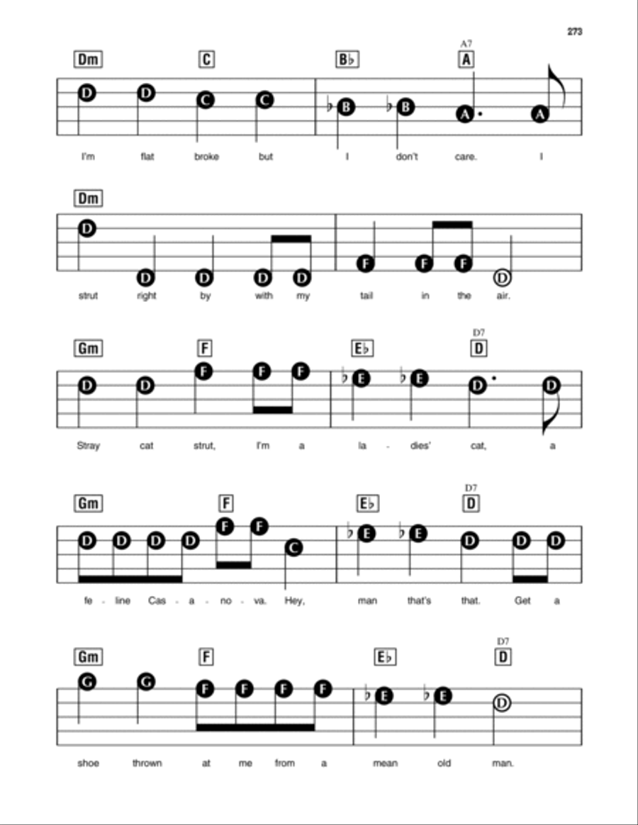 Stray Cat Strut Stray Cat Strut Electronic Keyboard scores gallery preview page 2