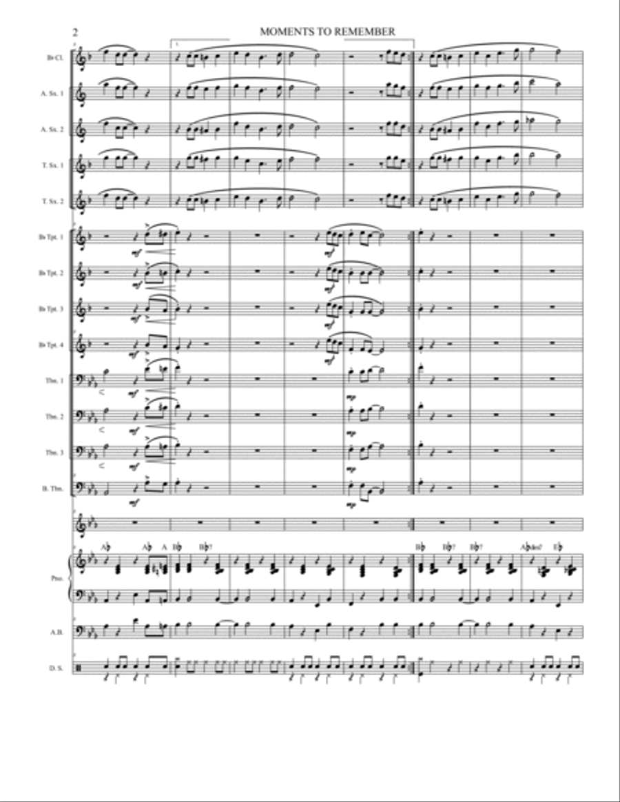 Moments To Remember Moments To Remember Jazz Ensemble scores gallery preview page 3