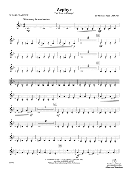 Zephyr: B-flat Bass Clarinet