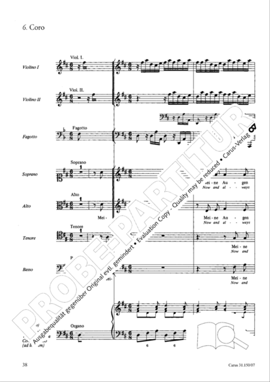 O my Lord, I long for thee (Nach dir, Herr, verlanget mich) 4-Part scores gallery preview page 39