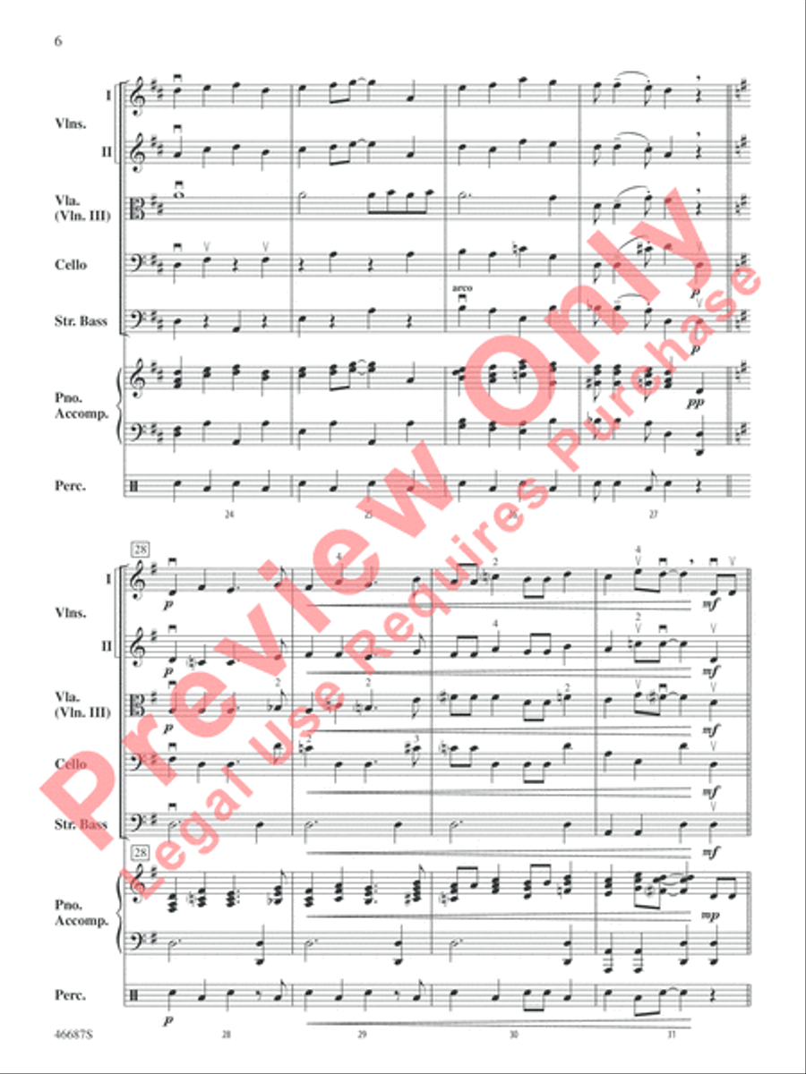 The Syncopated Clock The Syncopated Clock String Orchestra scores gallery preview page 7