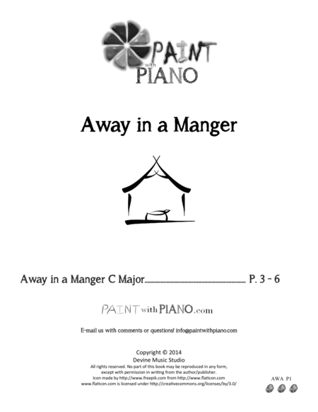 Away in a Manger Arr. for easy piano image number null