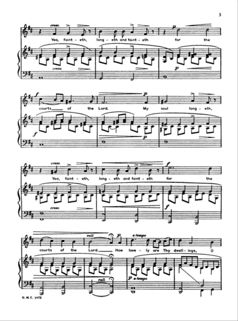 How Lovely Are Thy Dwellings High Voice scores gallery preview page 2