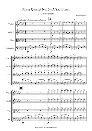 String Quartet No. 5 - A Sad Bunch - 3rd movement