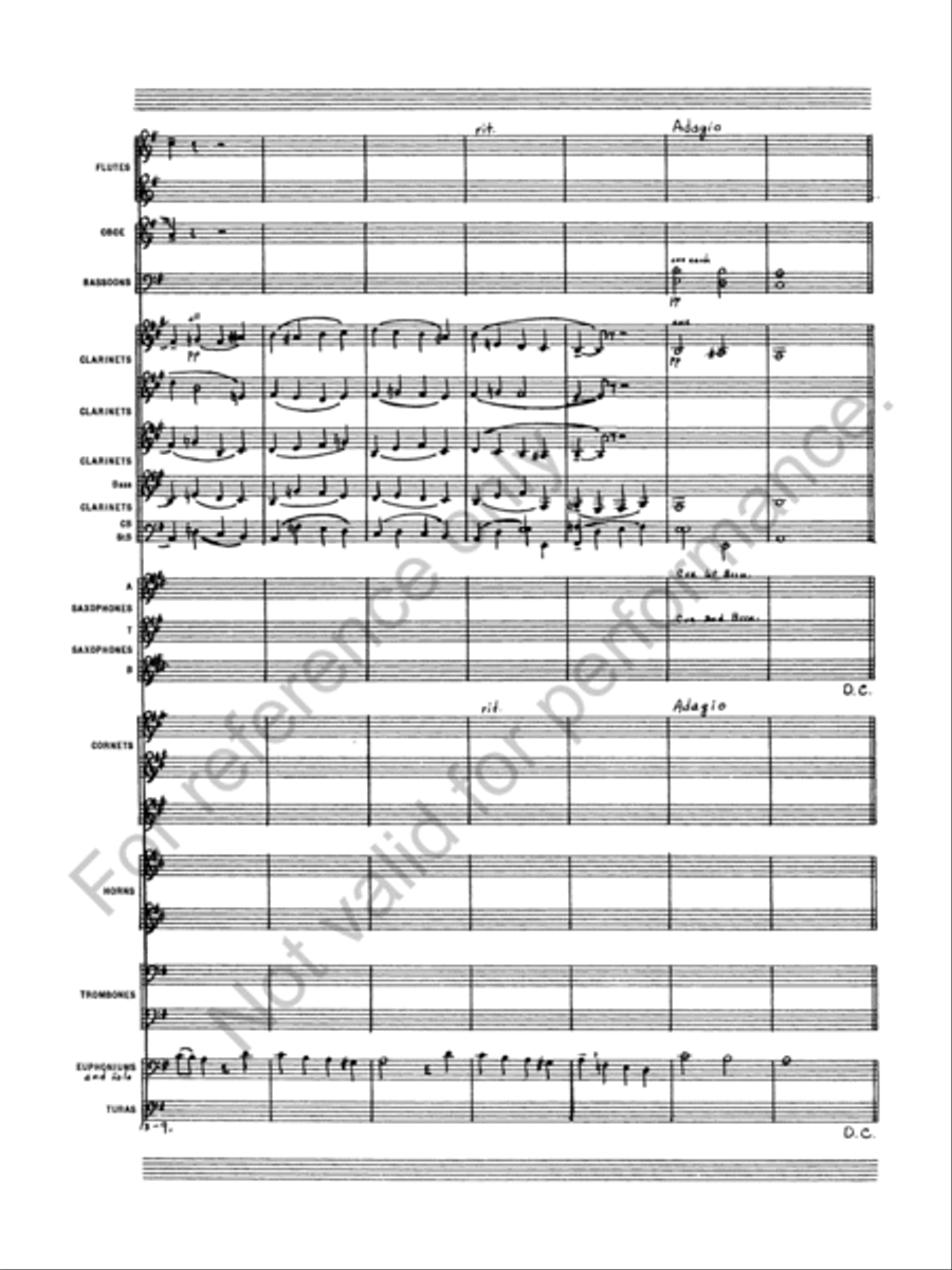 Where'er You Walk Concert Band scores gallery preview page 11