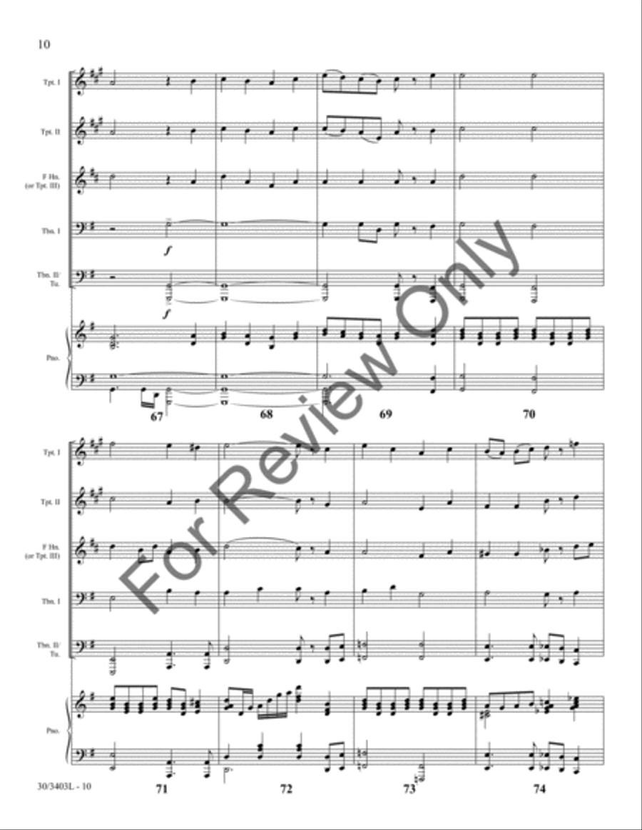 Crown Him Lord of All! Crown Him Lord of All! Brass Ensemble scores gallery preview page 9