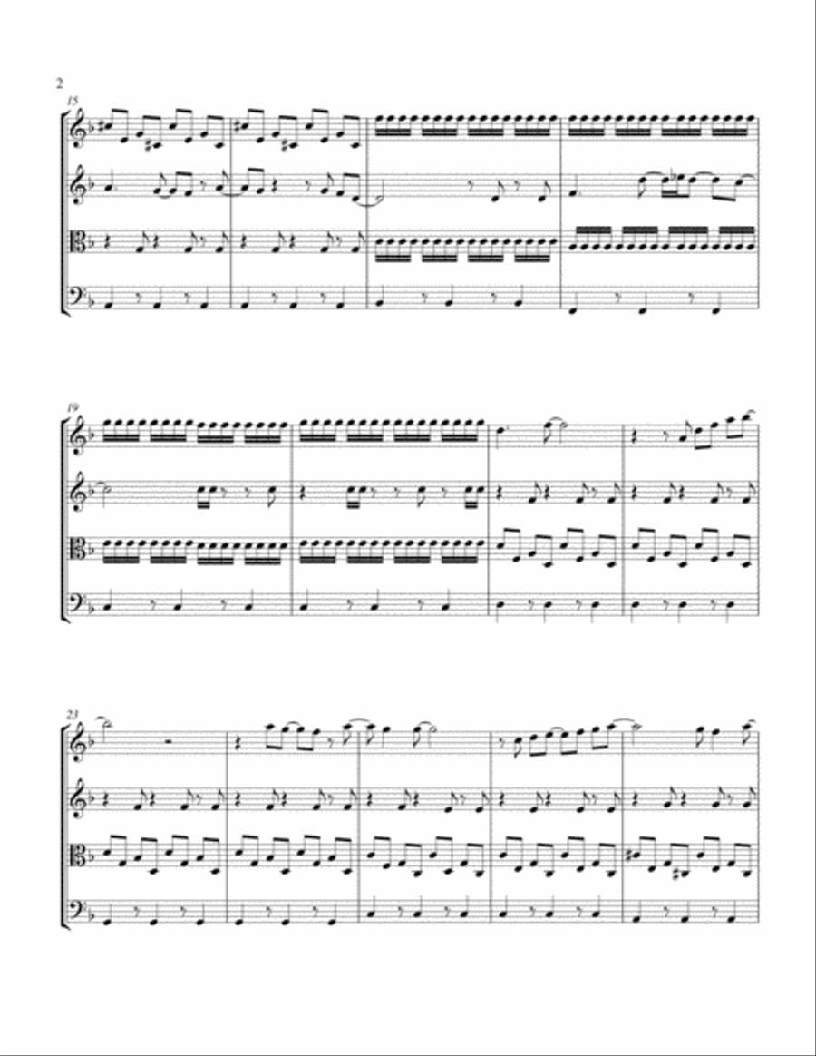 Blessed String Quartet scores gallery preview page 2