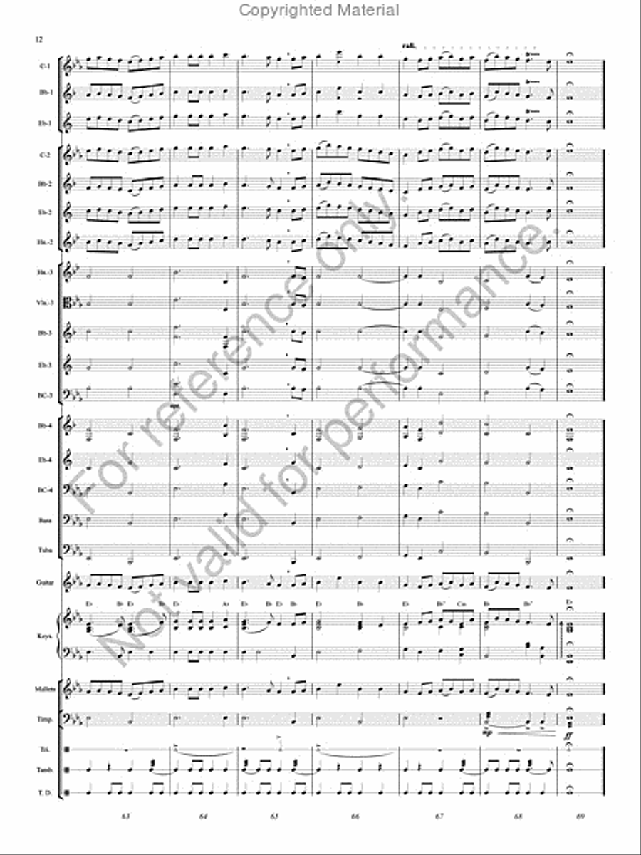 Rondeau Rondeau Concert Band scores gallery preview page 13