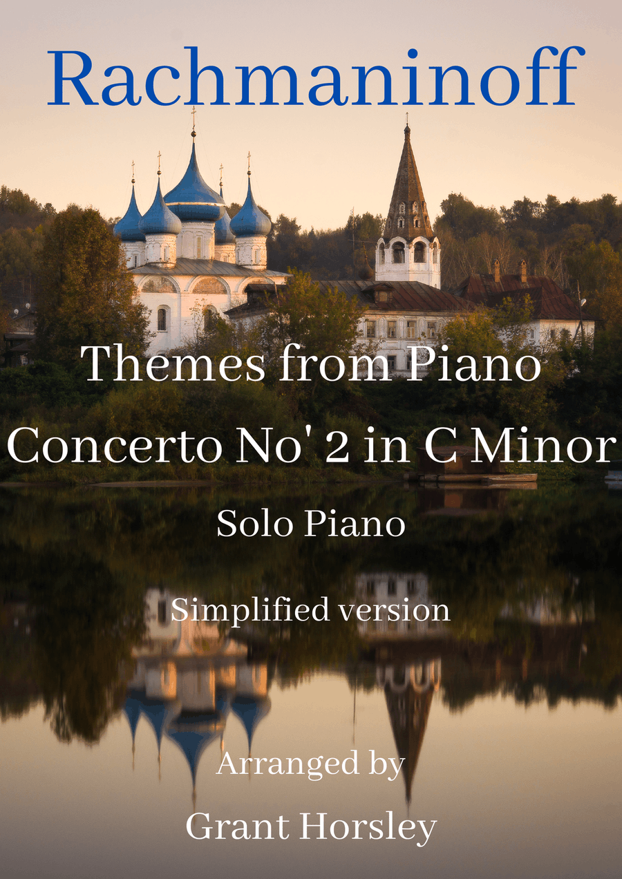 S.Rachmaninoff- Themes from Piano Concerto No 2- Solo Piano (simplified version) Piano Solo scores gallery preview page 1