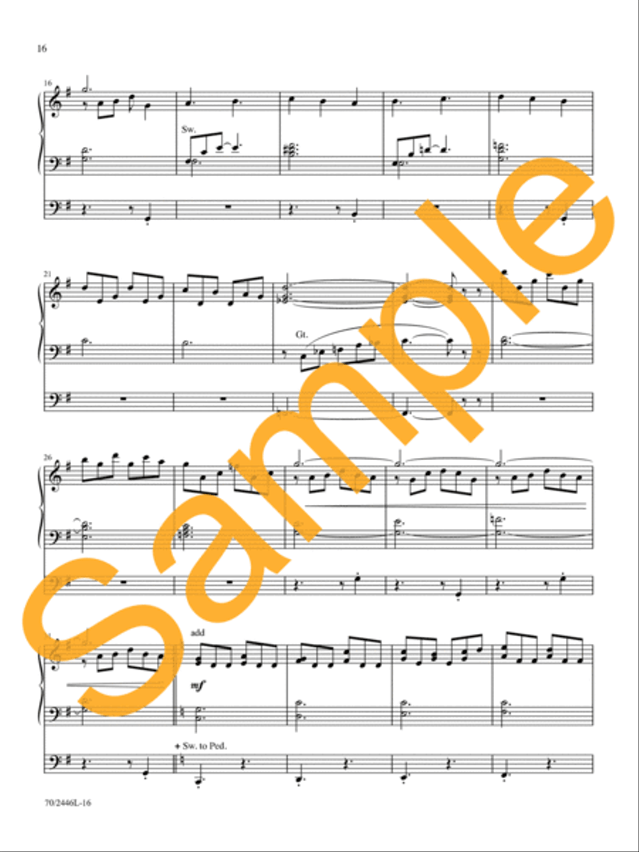 All Glory Be to Christ All Glory Be to Christ Organ Solo scores gallery preview page 14