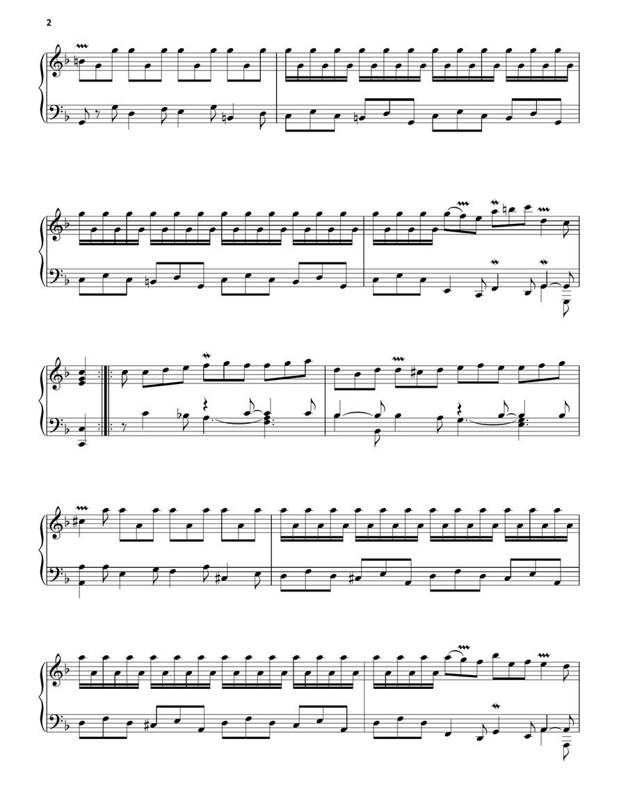 Le Reveil-Matin (The Alarm Clock) Piano Solo scores gallery preview page 2