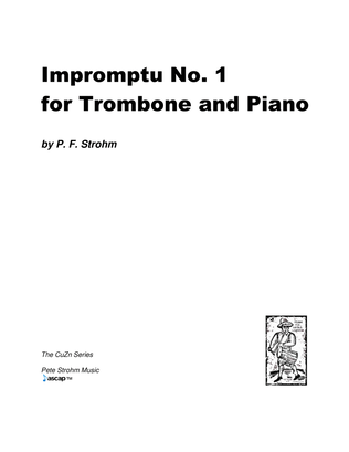 Book cover for Impromptu No. 1 for Trombone and Piano