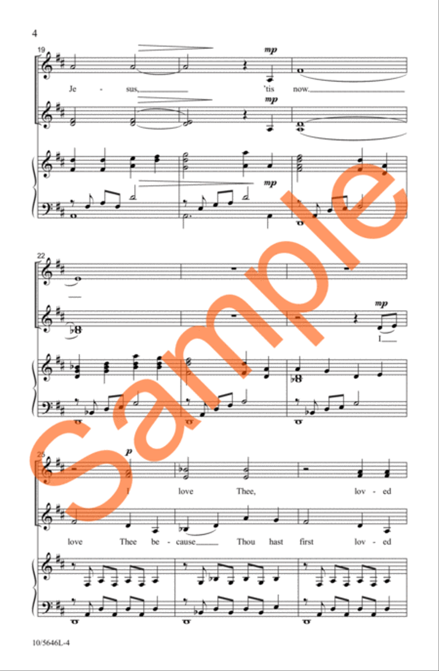 My Jesus, I Love Thee SSAA scores gallery preview page 5