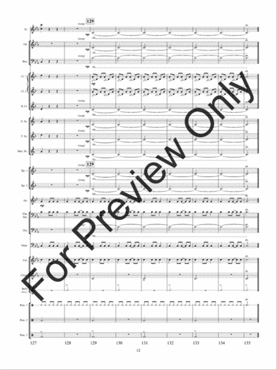 The Legend Of Greensleeves (Score) Concert Band scores gallery preview page 15