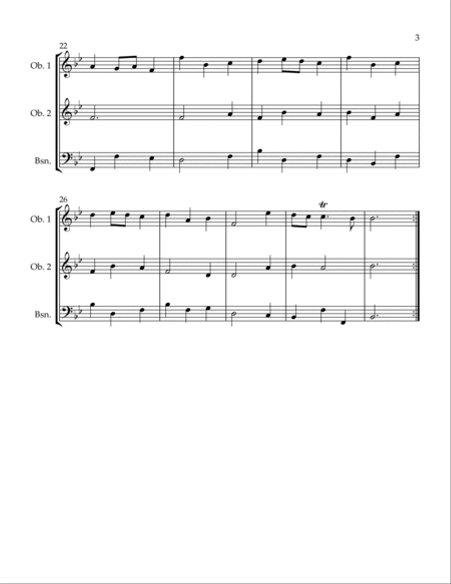 Alchemist Minuet Woodwind Trio scores gallery preview page 3