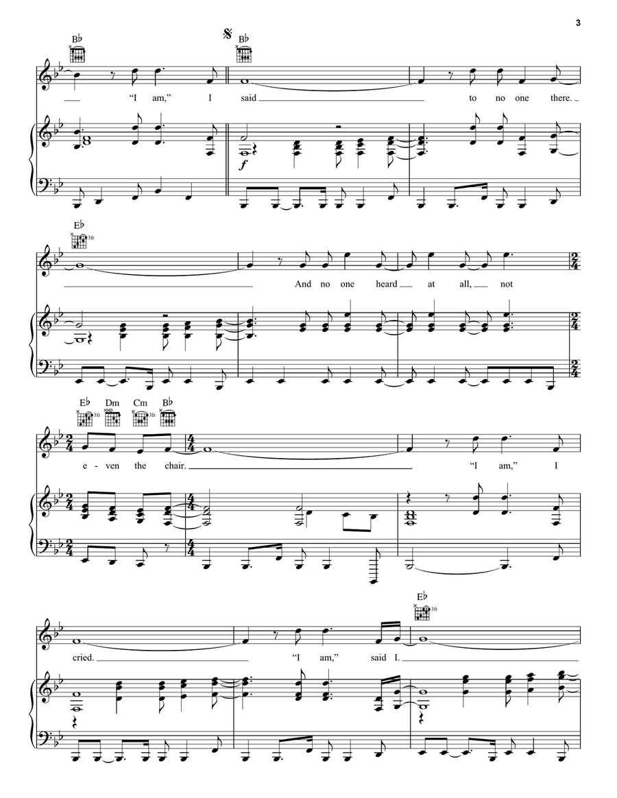 I Am...I Said I Am...I Said Acoustic Guitar scores gallery preview page 3