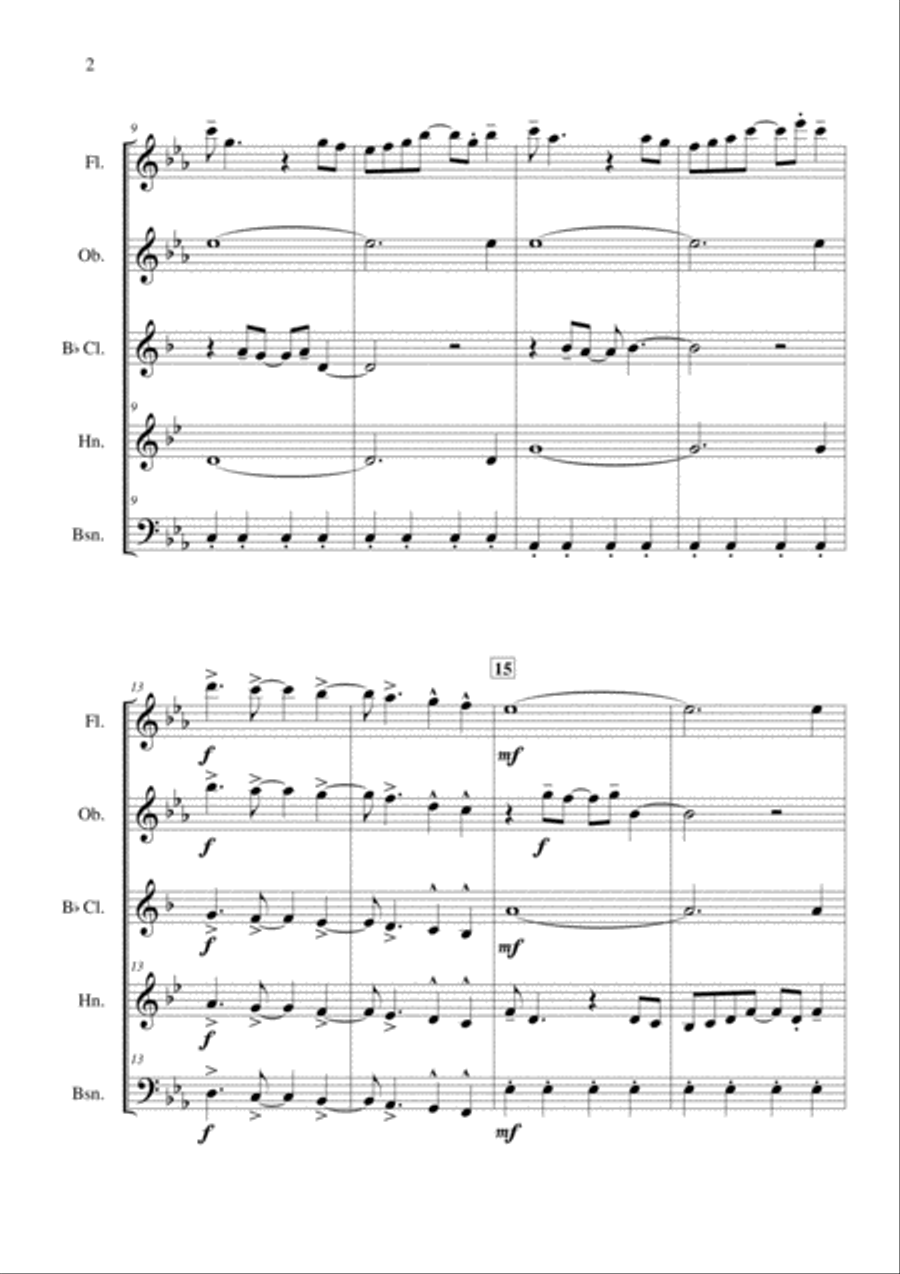 Y.M.C.A. Woodwind Quintet scores gallery preview page 3