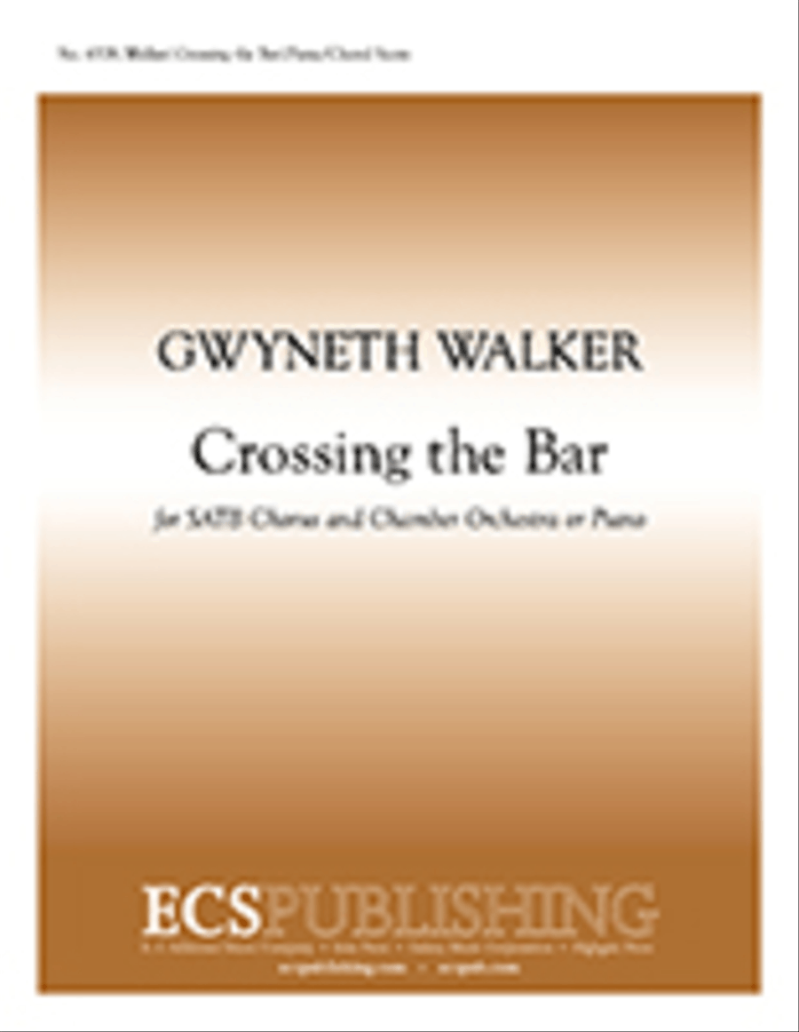 Crossing the Bar 4-Part scores gallery preview page 1