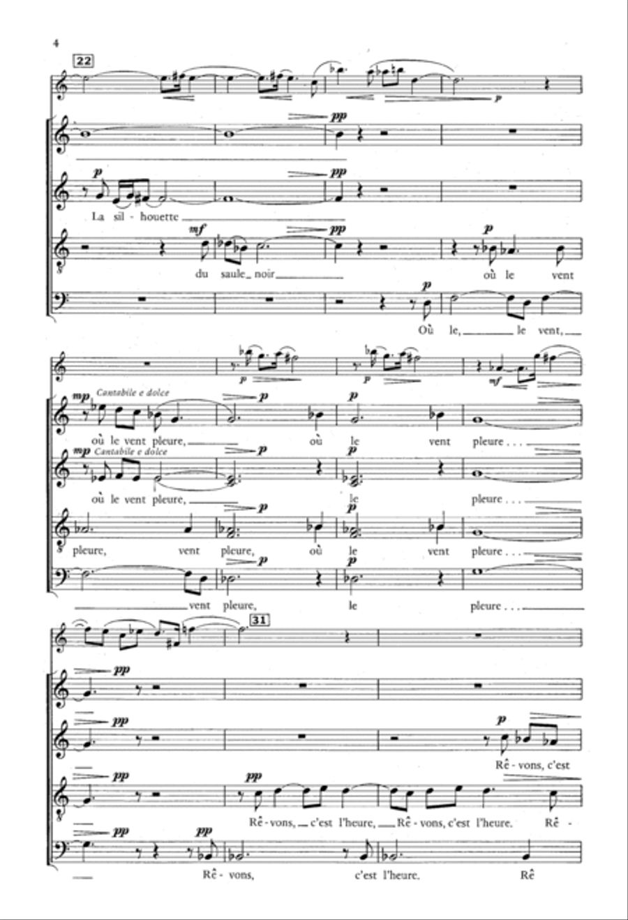La Lune Blanche La Lune Blanche 4-Part scores gallery preview page 3