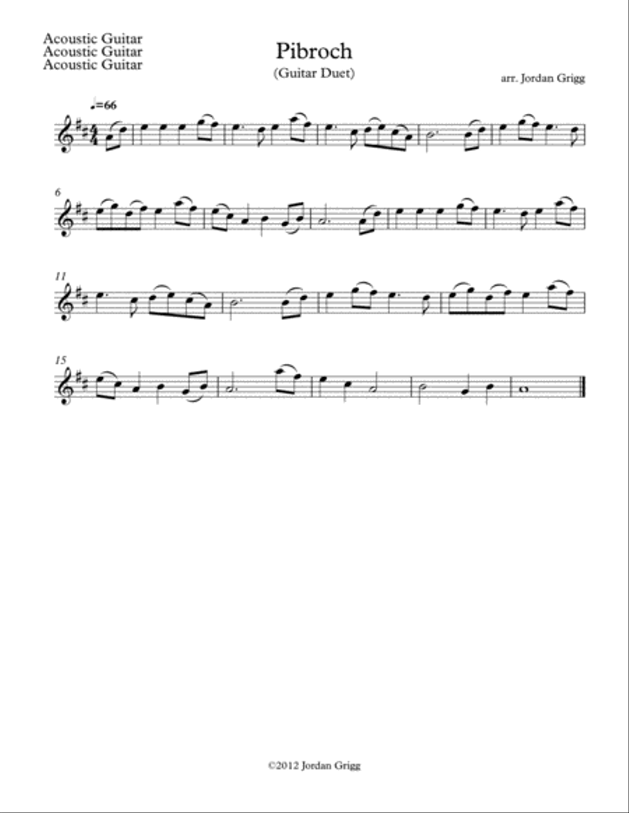 Pibroch (Guitar Duet) Pibroch (Guitar Duet) Guitar scores gallery preview page 3