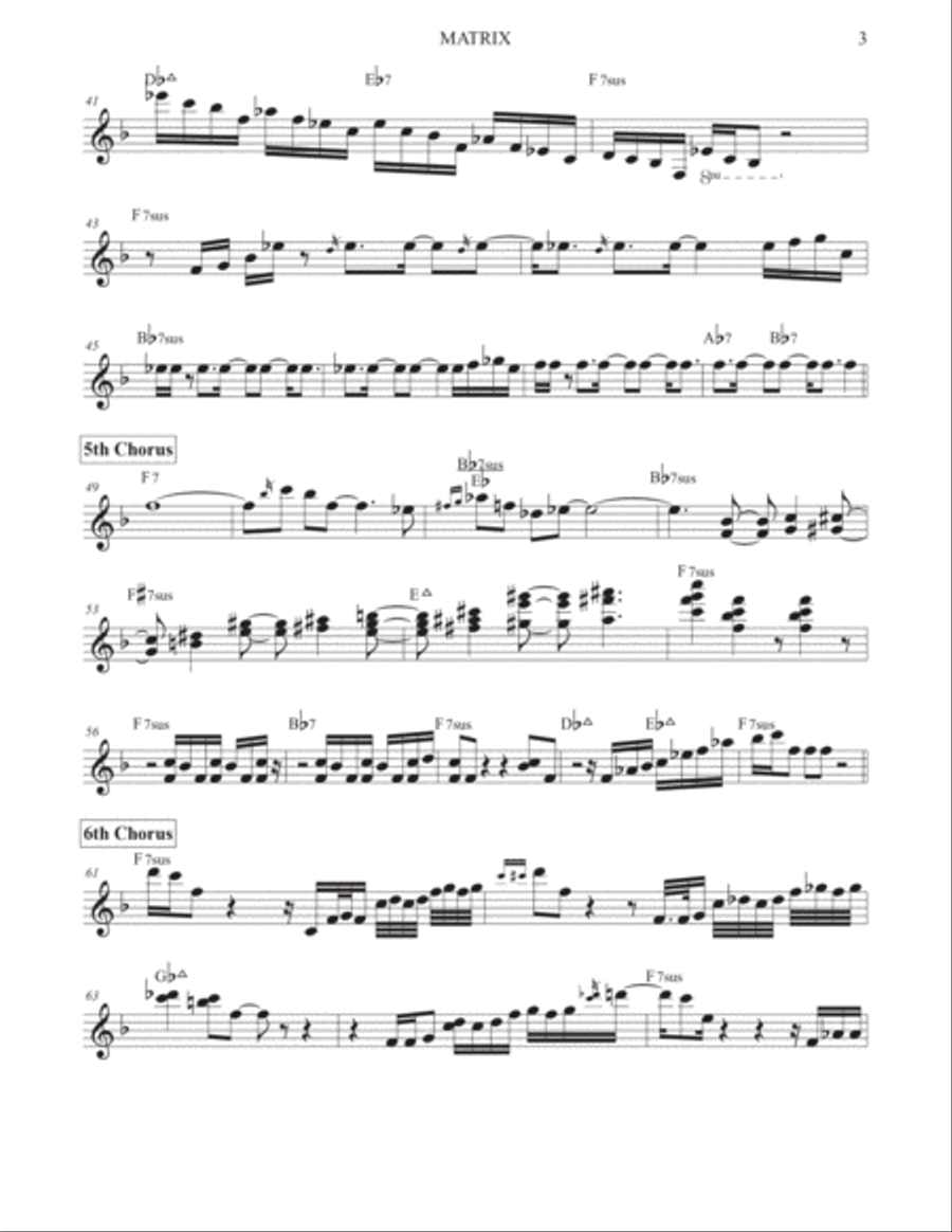 Matrix Matrix Part scores gallery preview page 3