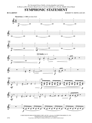 Symphonic Statement: 1st B-flat Clarinet