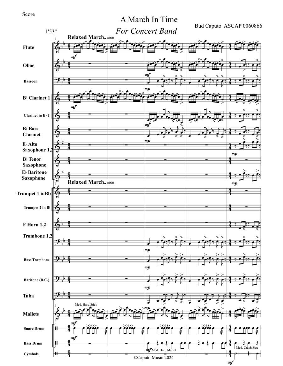March In Time for Young Concert Band Concert Band scores gallery preview page 2