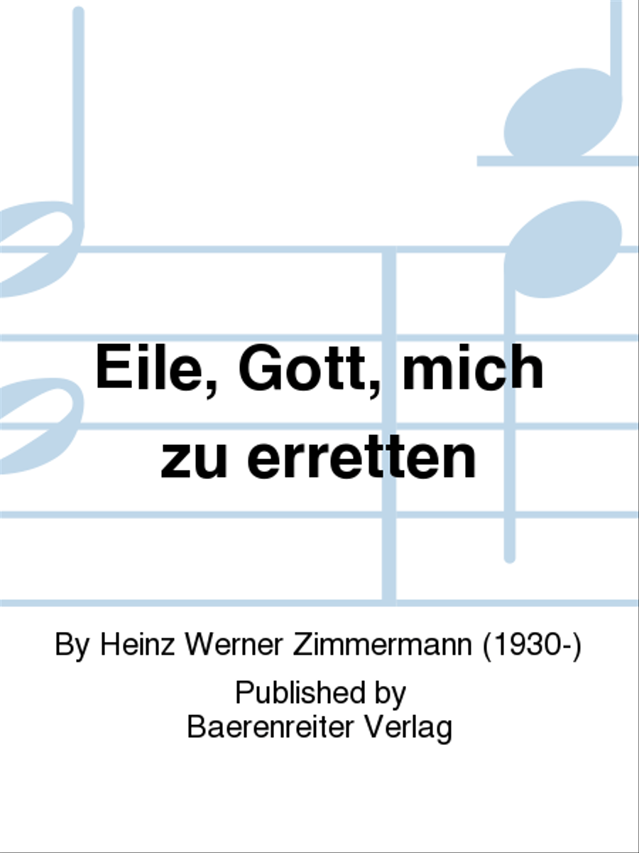 Eile, Gott, mich zu erretten (1962) SSATB scores gallery preview page 1