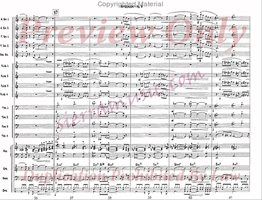 Afternoon Jazz Ensemble scores gallery preview page 7